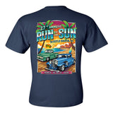 2026 Run to the Sun official car show event pocket t-shirt Navy Myrtle Beach, SC