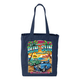 2026 Run to The Sun official car show navy tote bag Myrtle Beach SC