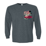 2026 Run to the Sun official car show event long sleeve t-shirt charcoal Myrtle Beach, SC