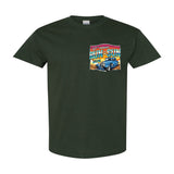 2026 Run to the Sun official car show event t-shirt Forest Green Myrtle Beach, SC