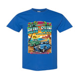 2026 Run to the Sun official classic car show youth t-shirt royal blue Myrtle Beach, SC