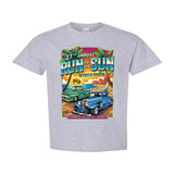 2026 Run to the Sun official classic car show youth t-shirt gray Myrtle Beach, SC