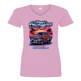 2026 Run to the Sun car show women's cut v-neck pink Myrtle Beach, SC