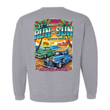 2026 Run to the Sun official car show event sweatshirt sport gray Myrtle Beach, SC