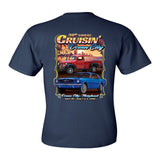 2026 Cruisin official classic car show pocket t-shirt navy Ocean City Maryland