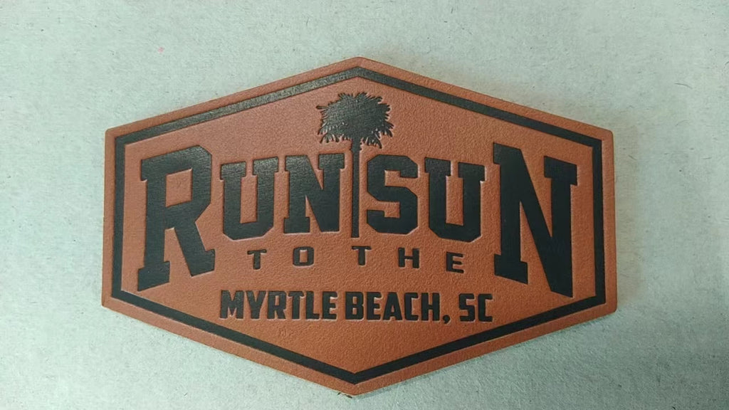 2024 Run to the Sun Official Leather Hat Patch, Myrtle Beach, South Ca ...