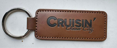 Cruisin' Ocean City official car show leather key chain Ocean City, Maryland