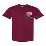 2023 Cruisin Endless Summer official car show event t-shirt maroon Ocean City MD