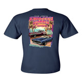 2023 Cruisin Endless Summer official car show event pocket t-shirt navy Ocean City MD