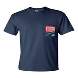 2023 Cruisin Endless Summer official car show event pocket t-shirt navy Ocean City MD
