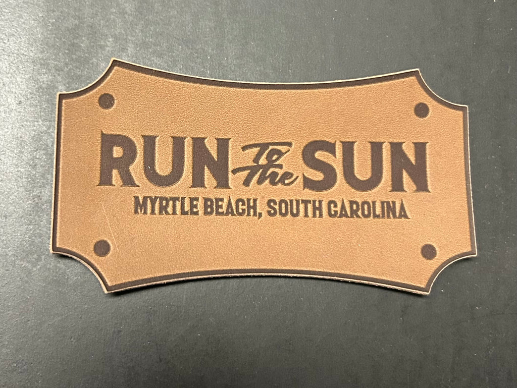2025 Run to the Sun Official Leather Hat Patch, Myrtle Beach, South Ca ...