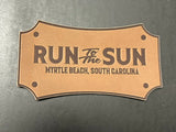 2025 Run to the Sun Official Leather Hat Patch, Myrtle Beach, South Carolina