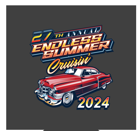 2024 Endless Summer Cruisin Ocean City official car show event can coolie (pack of 2)