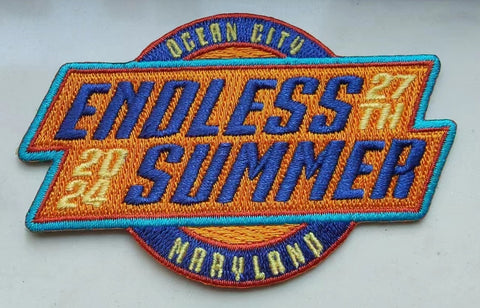 2024 Endless Summer Cruisin embroidered Hat Patch, Ocean City, Maryland