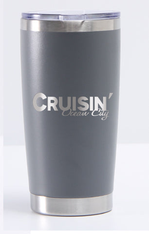 Cruisin Ocean City official car show event YETI style cup gray