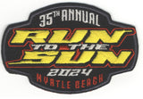2024 Run to the Sun Official Hat Patch, Myrtle Beach, South Carolina