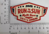2026 Run to the Sun Official Hat Patch Red, Myrtle Beach, SC