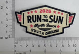 2026 Run to the Sun Official Hat Patch Pink, Myrtle Beach, SC