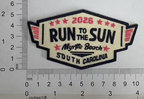 2026 Run to the Sun Official Hat Patch Pink, Myrtle Beach, SC