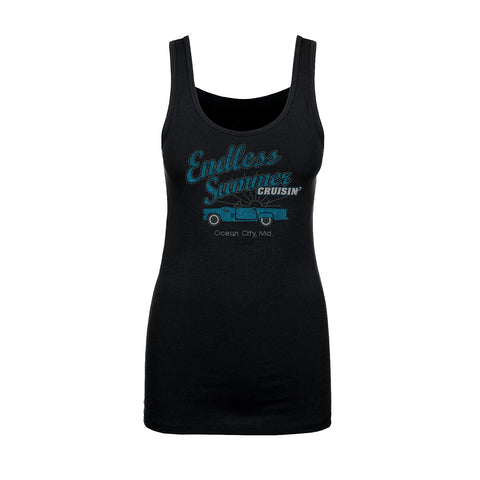 Cruisin Endless Summer official car show women black tank top t-shirt Ocean City MD