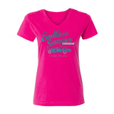 Cruisin Endless Summer official car show women hot pink v-neck t-shirt Ocean City MD