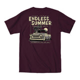 2017 Cruisin Endless Summer official car show event t-shirt maroon Ocean City MD