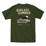2017 Cruisin Endless Summer official car show event t-shirt military green Ocean City MD