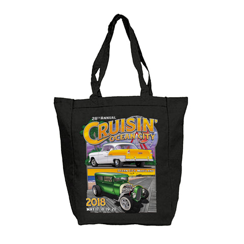 2018 Cruisin Ocean City official car show black tote bag