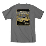 2018 Cruisin official classic car show event t-shirt charcoal Ocean City Maryland