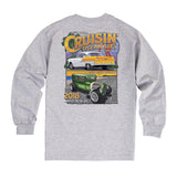 2018 Cruisin official classic car show event long sleeve t-shirt gray Ocean City Maryland