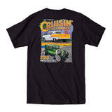 2018 Cruisin official classic car show event pocket t-shirt black Ocean City Maryland