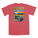SALE - 2018 Cruisin official classic car show event t-shirt heather red Ocean City MD