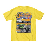 2018 Cruisin official classic car show event youth t-shirt yellow Ocean City, MD