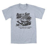 SALE - 2018 Run to the Sun official car show event t-shirt gray Myrtle Beach, SC