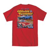 2018 Cruisin Endless Summer official car show event pocket t-shirt red Ocean City MD