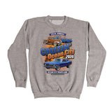2019 Cruisin official classic car show event sweatshirt athletic gray Ocean City MD