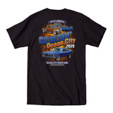 2019 Cruisin official classic car show event pocket t-shirt black Ocean City Maryland