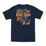 2019 Run to the Sun official car show event t-shirt navy Myrtle Beach, SC