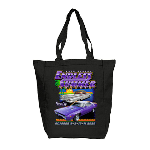 2020 Endless Summer Cruisin Ocean City official car show black tote bag Ocean City