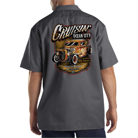 2021 Cruisin official classic car show event shop shirt charcoal Ocean City Maryland