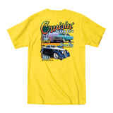 2021 Cruisin official classic car show event t-shirt yellow Ocean City Maryland