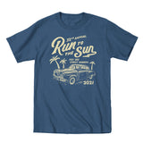 2021 Run to the Sun official car show event t-shirt blue Myrtle Beach, SC