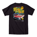2021 Run to the Sun official car show event t-shirt black Myrtle Beach, SC