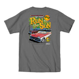 2021 Run to the Sun official car show event t-shirt charcoal Myrtle Beach, SC