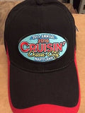 2016 Cruisin official car show event hat black and red Ocean City Maryland