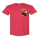 2022 Run to the Sun official car show event t-shirt heather red Myrtle Beach, SC