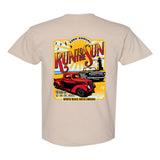 2022 Run to the Sun official car show event t-shirt tan Myrtle Beach, SC
