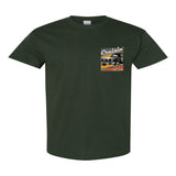 2022 Cruisin official classic car show event t-shirt forest green Ocean City Maryland