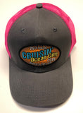 2019 Cruisin official car show event hat pink and gray Ocean City MD