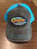 2018 Cruisin official car show event trucker hat gray and blue Ocean City MD
